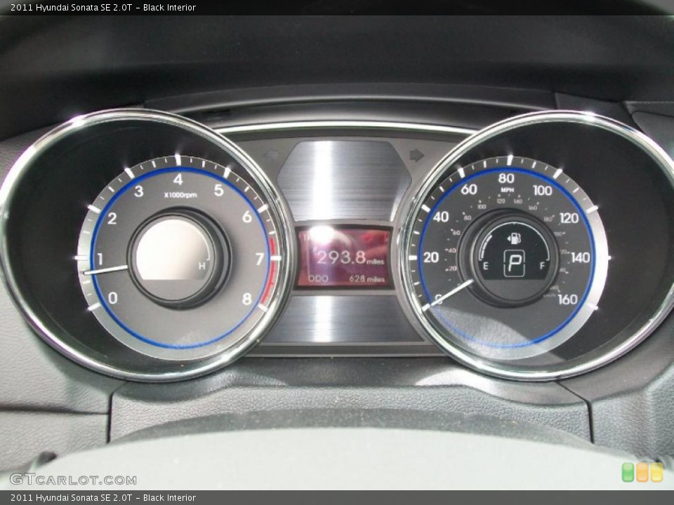Black Interior Gauges for the 2011 Hyundai Sonata SE 2.0T #45425783
