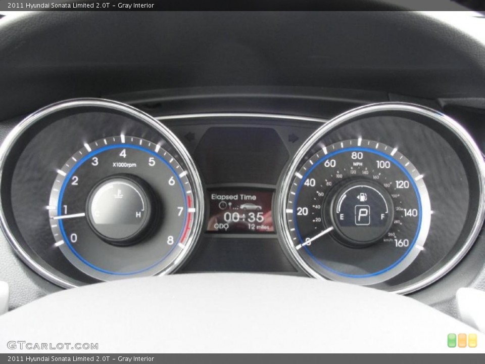 Gray Interior Gauges for the 2011 Hyundai Sonata Limited 2.0T #45426003
