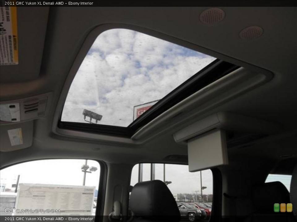 Ebony Interior Sunroof for the 2011 GMC Yukon XL Denali AWD #45426211