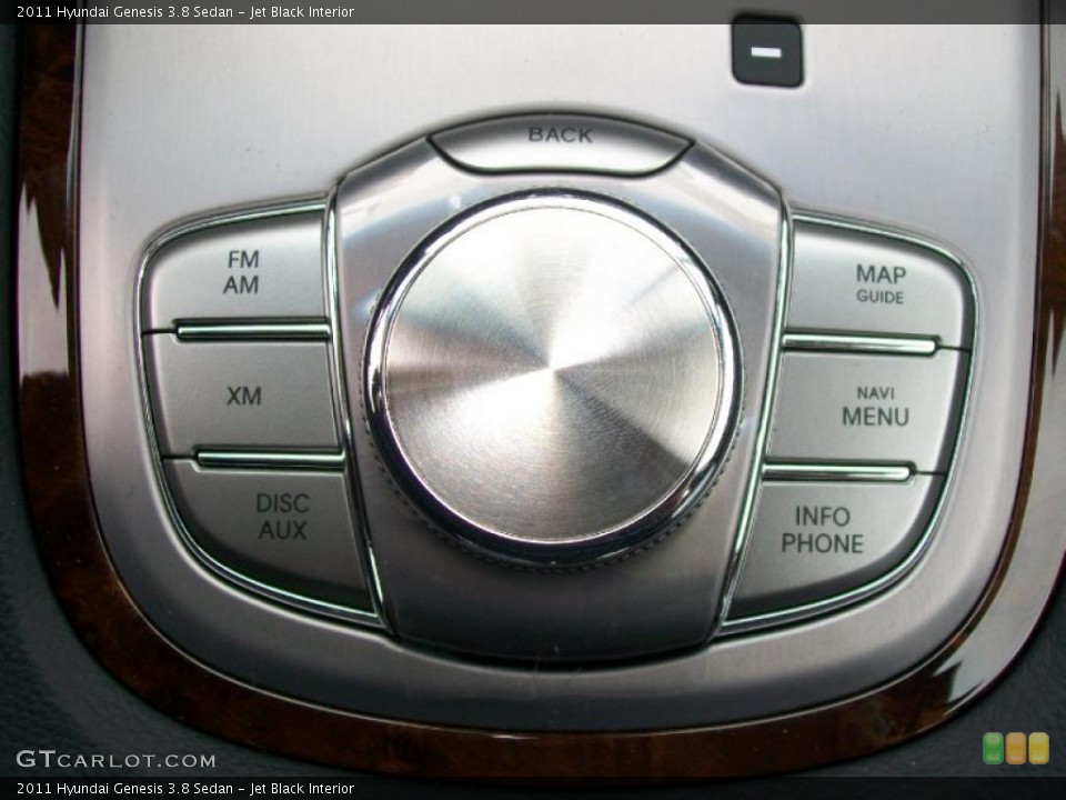 Jet Black Interior Controls for the 2011 Hyundai Genesis 3.8 Sedan #45426383