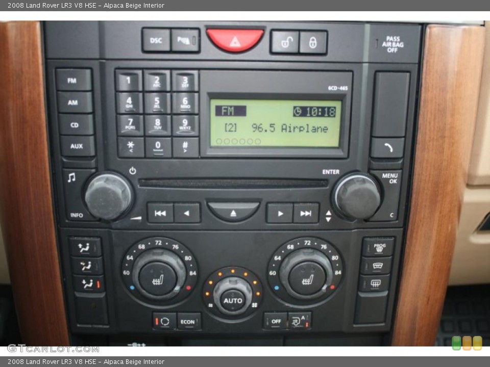 Alpaca Beige Interior Controls for the 2008 Land Rover LR3 V8 HSE #45426843