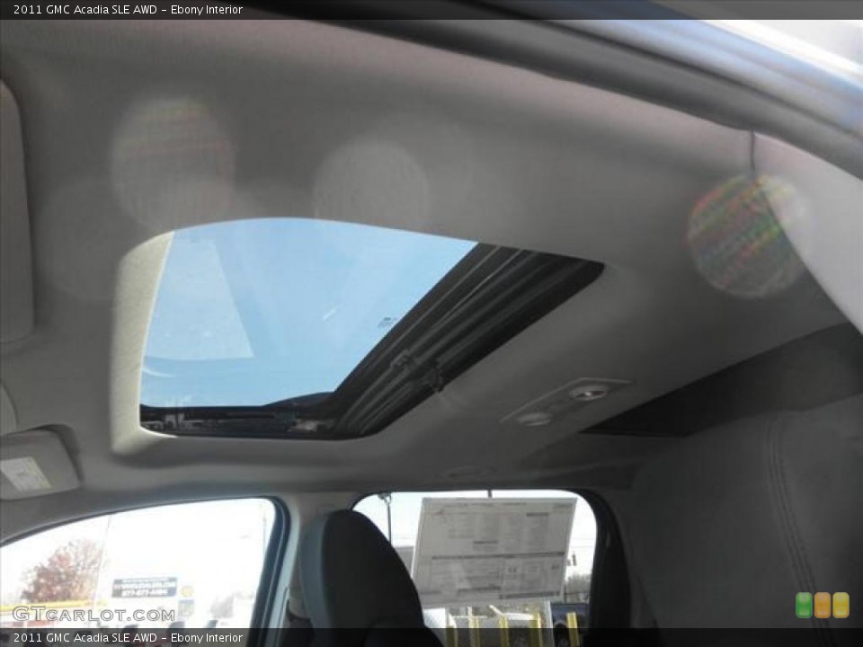 Ebony Interior Sunroof for the 2011 GMC Acadia SLE AWD #45426863