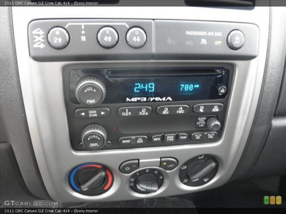 Ebony Interior Controls for the 2011 GMC Canyon SLE Crew Cab 4x4 #45427099