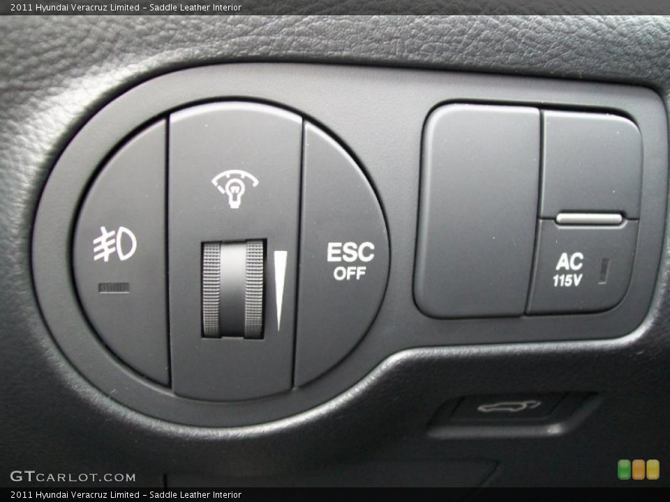 Saddle Leather Interior Controls for the 2011 Hyundai Veracruz Limited #45427795