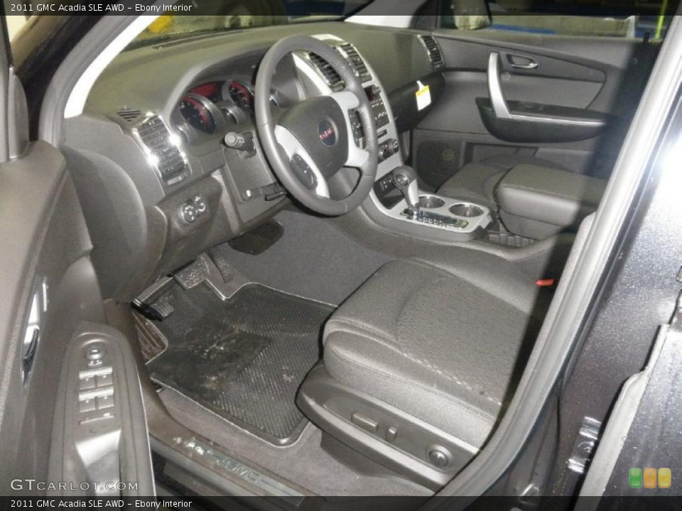 Ebony Interior Photo for the 2011 GMC Acadia SLE AWD #45427983