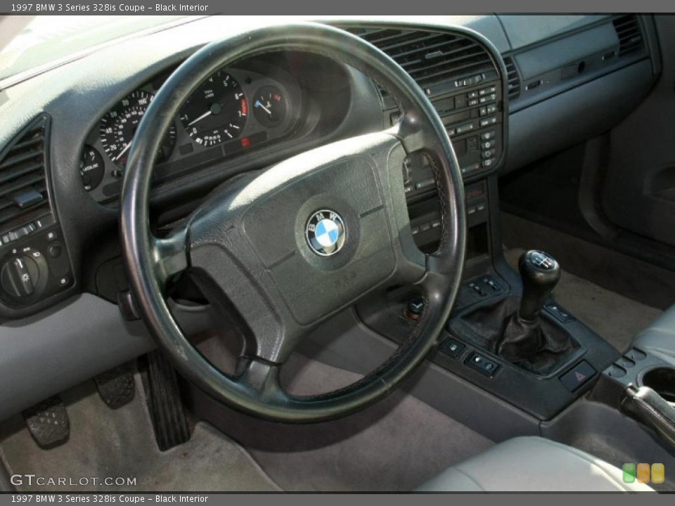 Black Interior Steering Wheel for the 1997 BMW 3 Series 328is Coupe #45428591