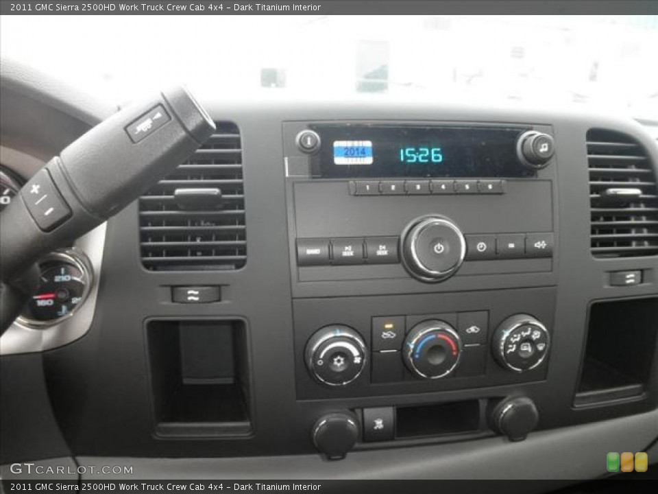 Dark Titanium Interior Controls for the 2011 GMC Sierra 2500HD Work Truck Crew Cab 4x4 #45428643