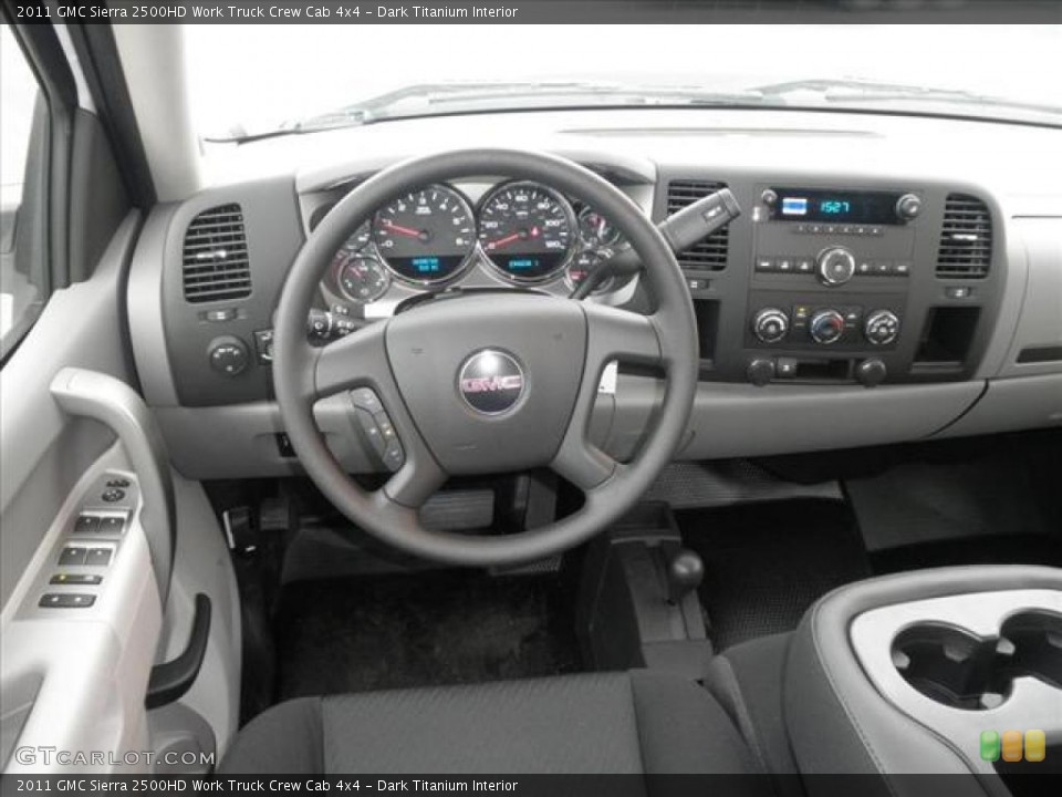 Dark Titanium Interior Dashboard for the 2011 GMC Sierra 2500HD Work Truck Crew Cab 4x4 #45428683