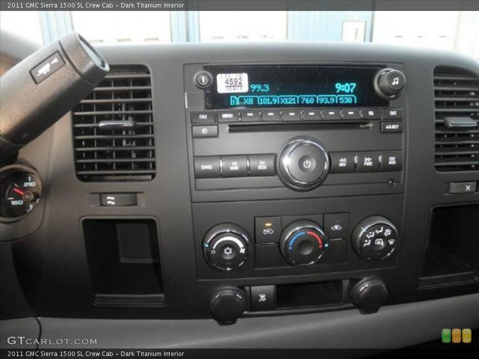 Dark Titanium Interior Controls for the 2011 GMC Sierra 1500 SL Crew Cab #45429903