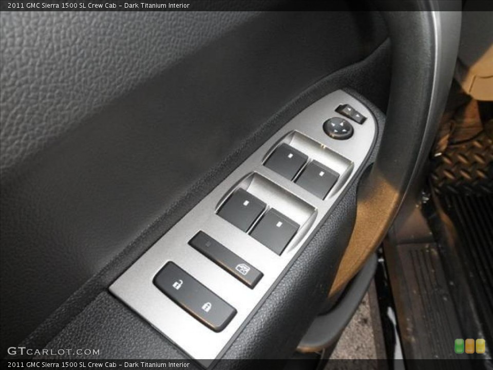 Dark Titanium Interior Controls for the 2011 GMC Sierra 1500 SL Crew Cab #45429911