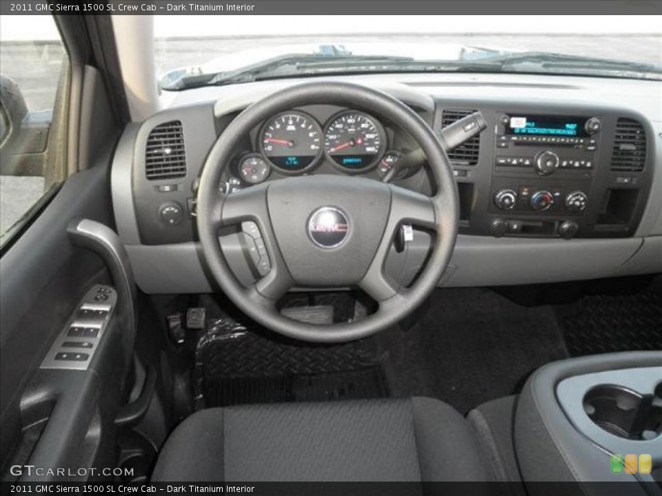 Dark Titanium Interior Dashboard for the 2011 GMC Sierra 1500 SL Crew Cab #45429915