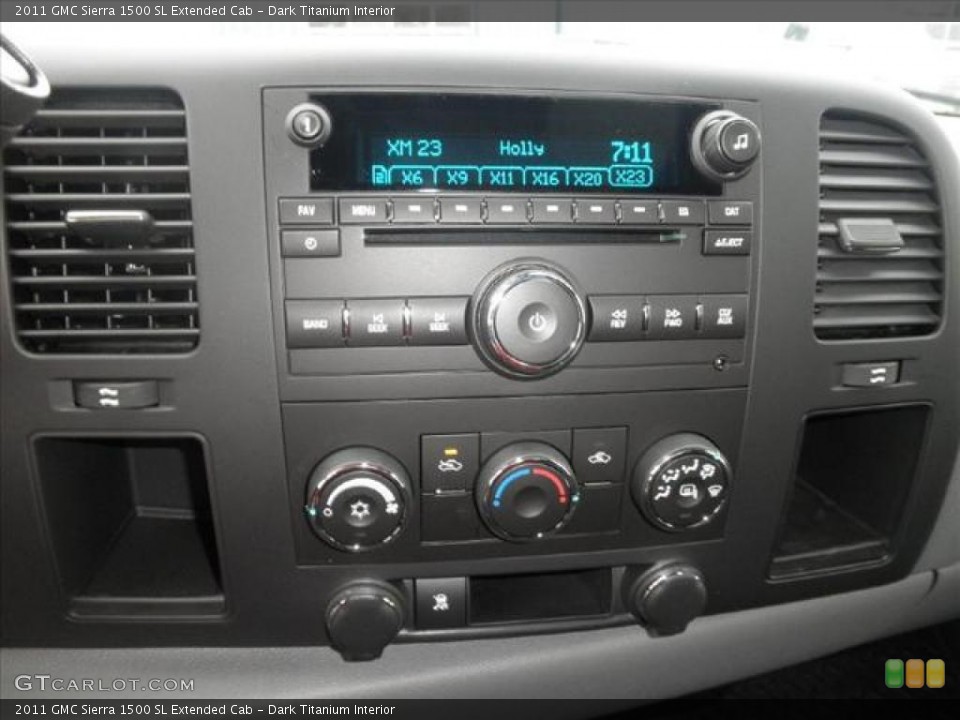 Dark Titanium Interior Controls for the 2011 GMC Sierra 1500 SL Extended Cab #45430095