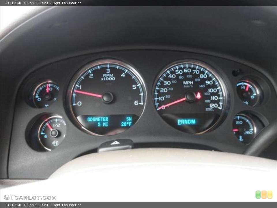 Light Tan Interior Gauges for the 2011 GMC Yukon SLE 4x4 #45432276