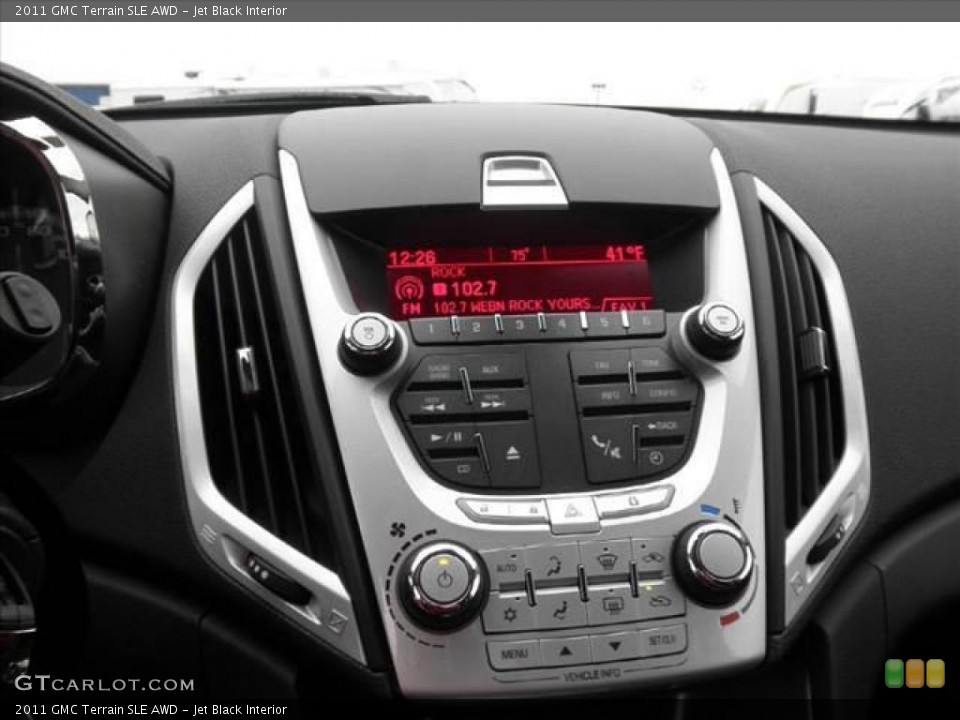 Jet Black Interior Controls for the 2011 GMC Terrain SLE AWD #45434145