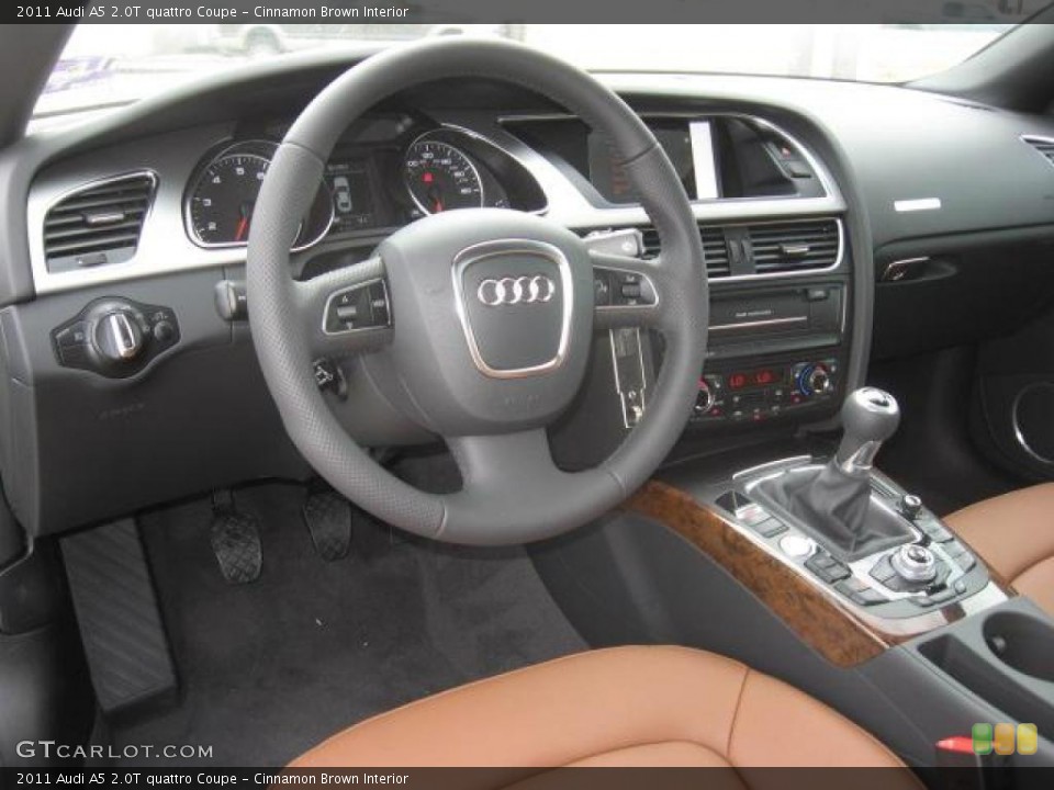 Cinnamon Brown Interior Dashboard for the 2011 Audi A5 2.0T quattro Coupe #45435110