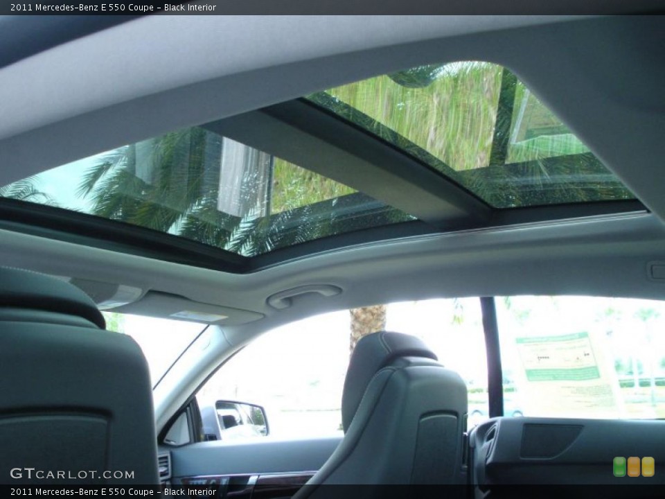 Black Interior Sunroof for the 2011 Mercedes-Benz E 550 Coupe #45435218