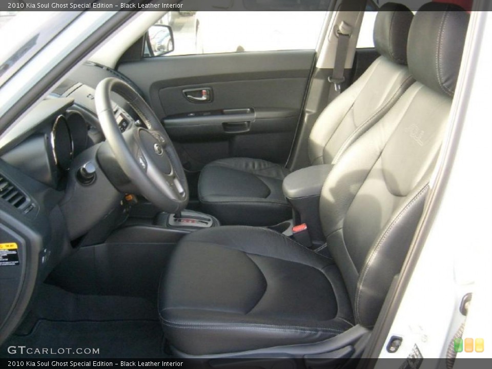 Black Leather Interior Photo for the 2010 Kia Soul Ghost Special Edition #45435354
