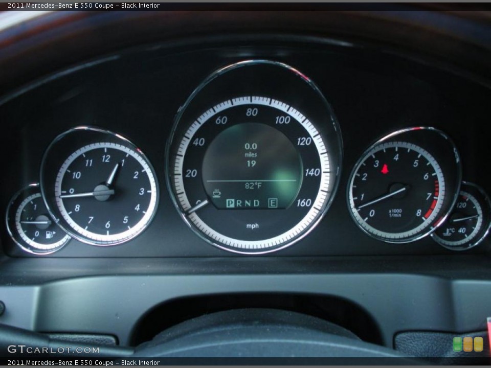 Black Interior Gauges for the 2011 Mercedes-Benz E 550 Coupe #45435374