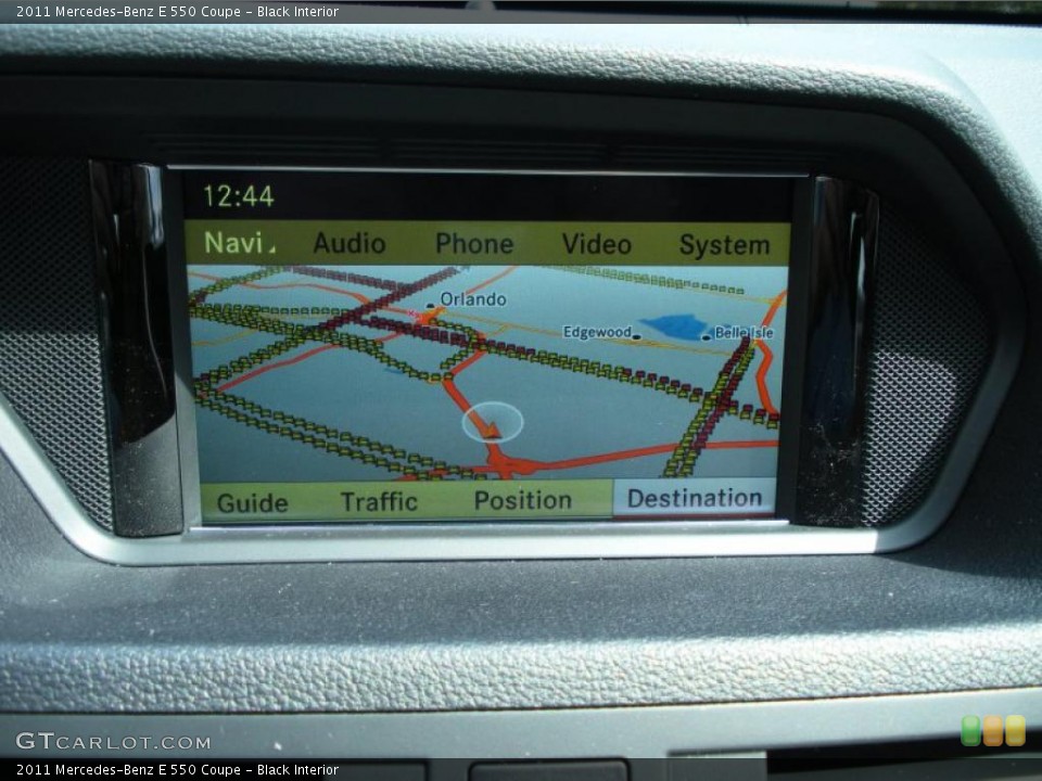 Black Interior Navigation for the 2011 Mercedes-Benz E 550 Coupe #45435390