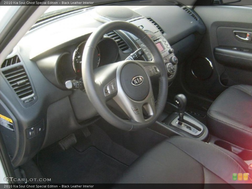 Black Leather Interior Dashboard for the 2010 Kia Soul Ghost Special Edition #45435462