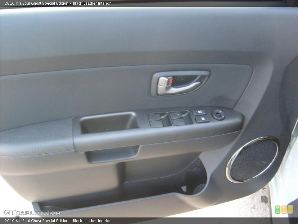 Black Leather Interior Door Panel for the 2010 Kia Soul Ghost Special Edition #45435474