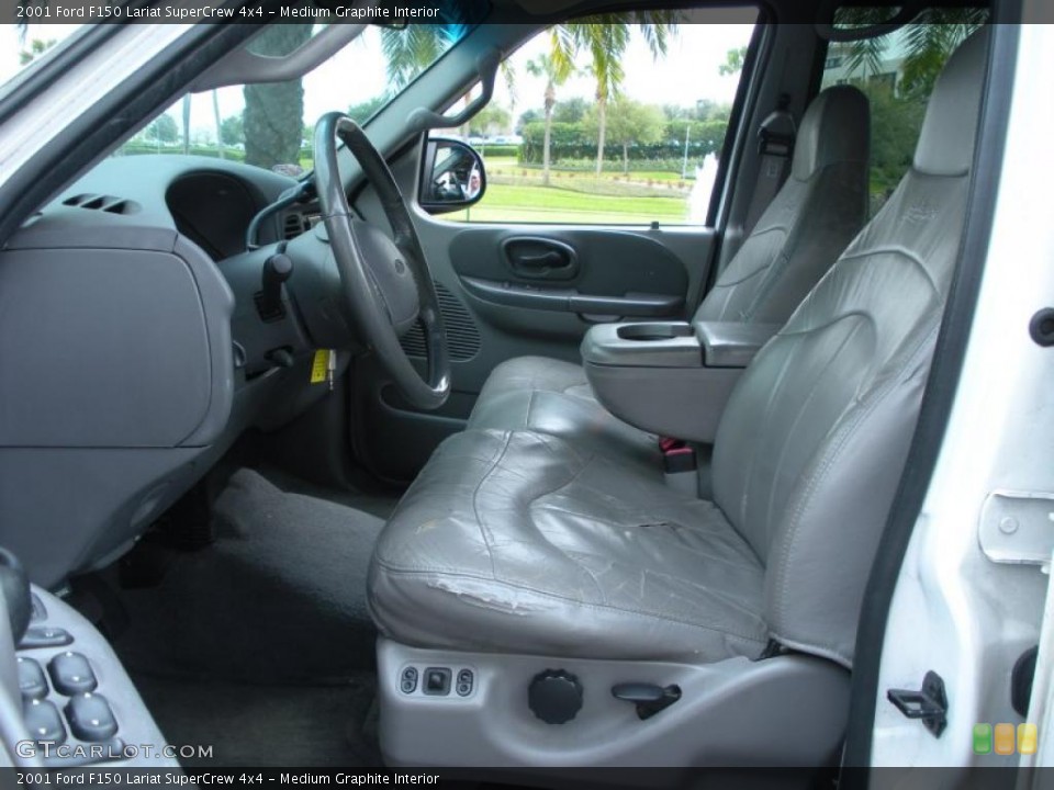 Medium Graphite Interior Photo for the 2001 Ford F150 Lariat SuperCrew 4x4 #45435586