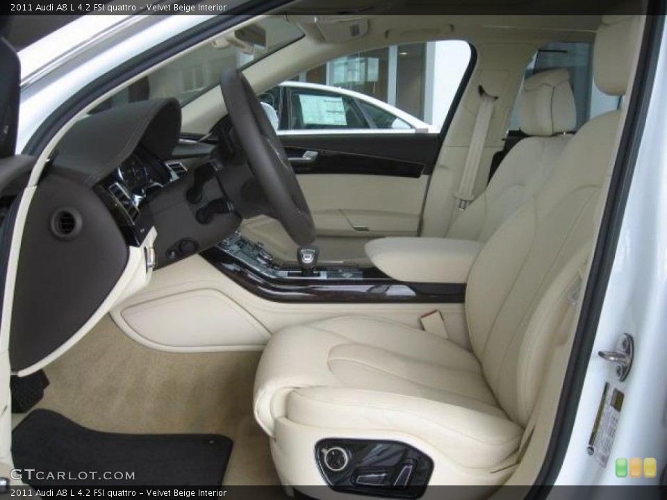 Velvet Beige Interior Photo for the 2011 Audi A8 L 4.2 FSI quattro #45435610