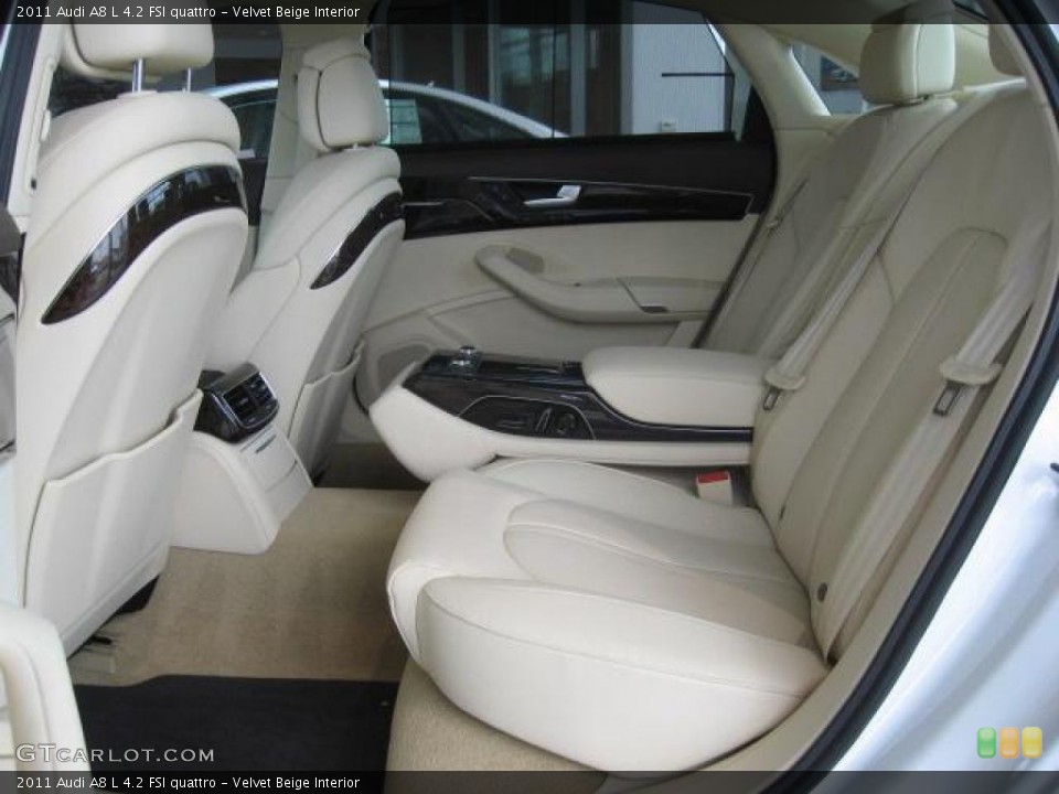 Velvet Beige Interior Photo for the 2011 Audi A8 L 4.2 FSI quattro #45435638