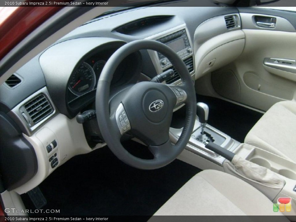 Ivory Interior Photo for the 2010 Subaru Impreza 2.5i Premium Sedan #45436341