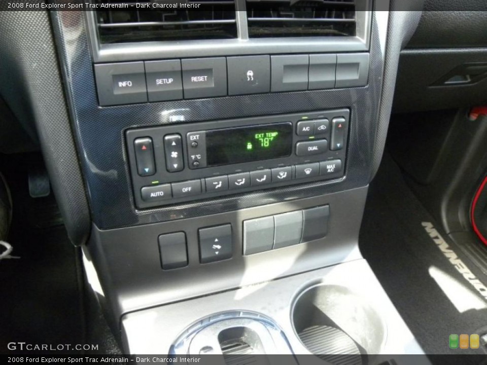 Dark Charcoal Interior Controls for the 2008 Ford Explorer Sport Trac Adrenalin #45438983