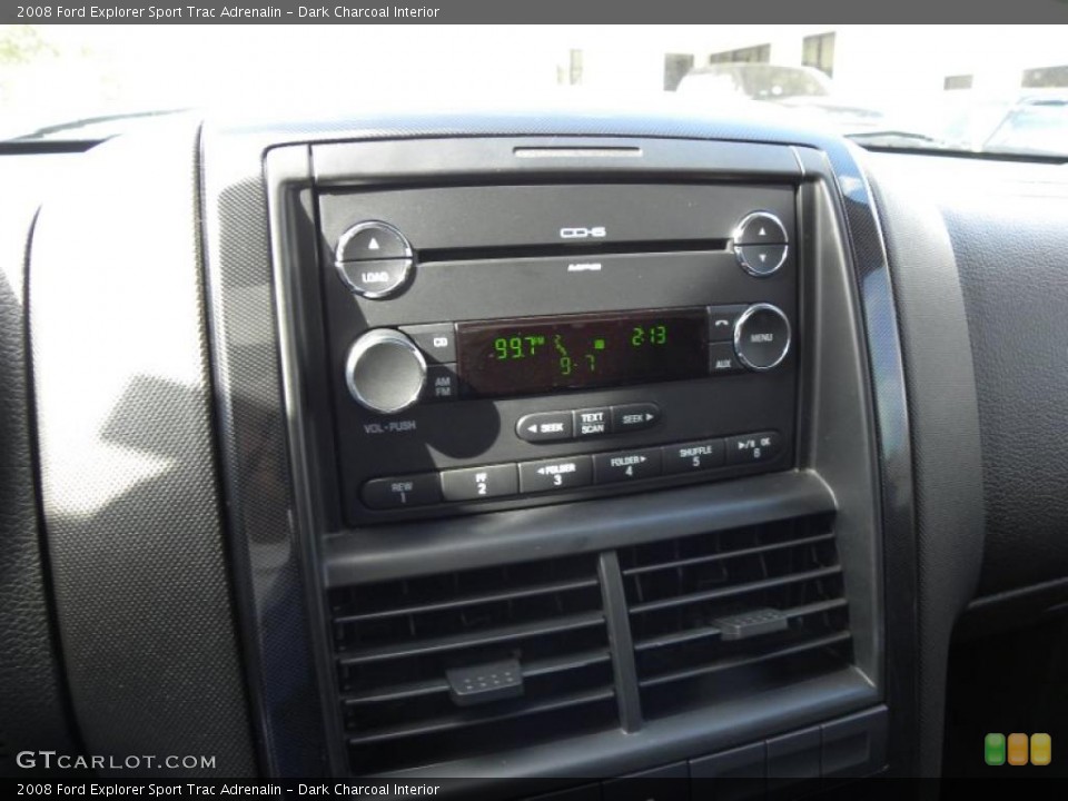 Dark Charcoal Interior Controls for the 2008 Ford Explorer Sport Trac Adrenalin #45438995