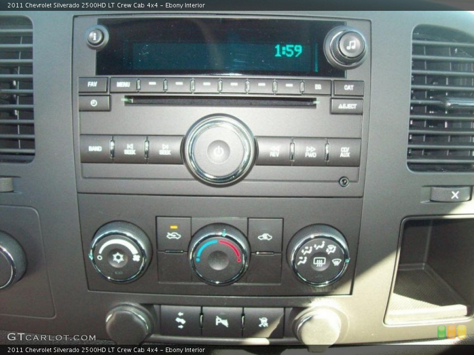 Ebony Interior Controls for the 2011 Chevrolet Silverado 2500HD LT Crew Cab 4x4 #45439581