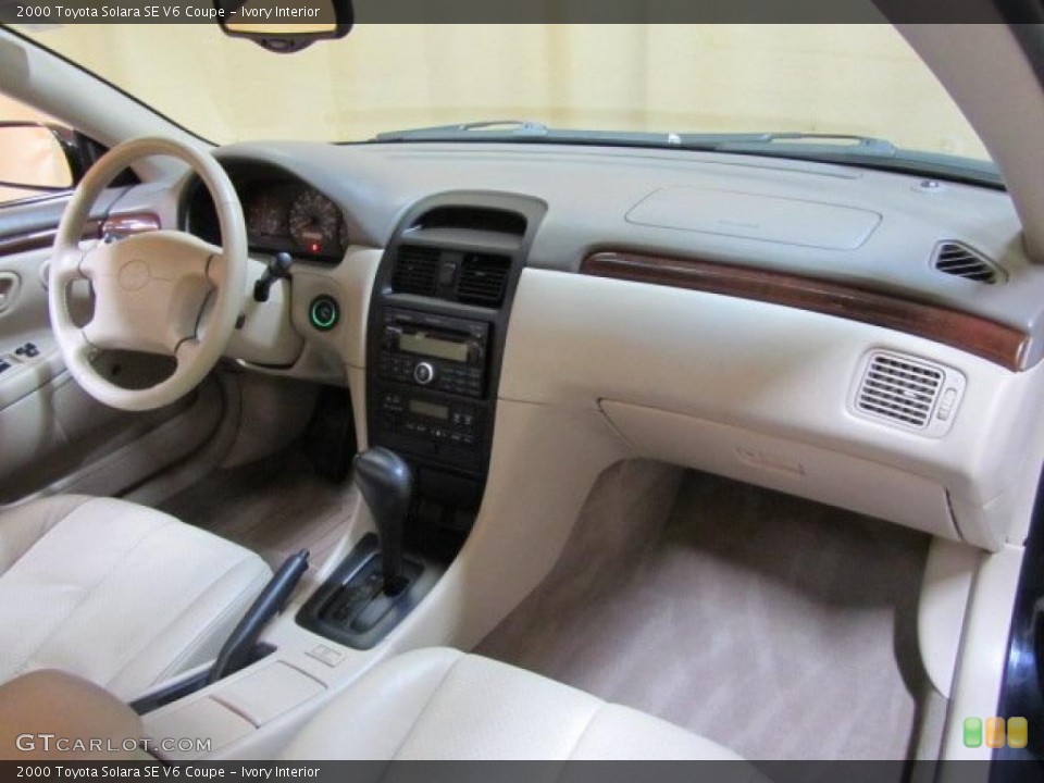 Ivory Interior Dashboard for the 2000 Toyota Solara SE V6 Coupe #45440361