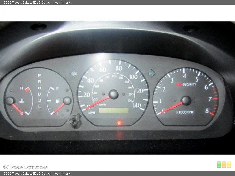 Ivory Interior Gauges for the 2000 Toyota Solara SE V6 Coupe #45440409