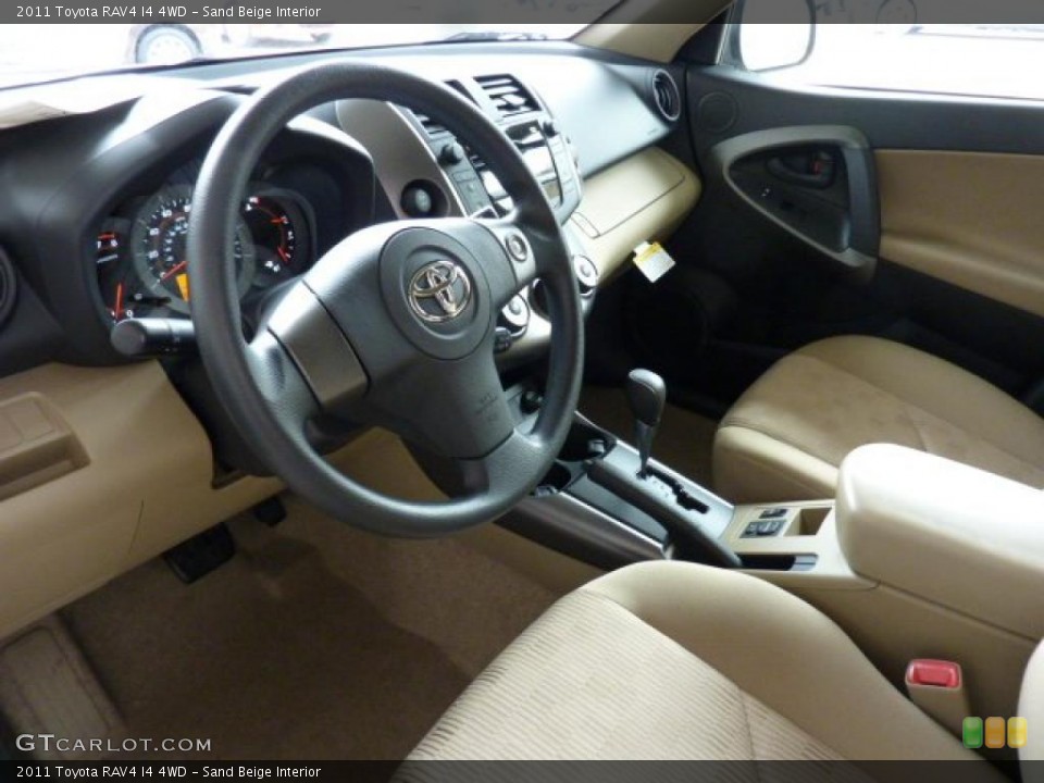 Sand Beige Interior Prime Interior for the 2011 Toyota RAV4 I4 4WD #45440437