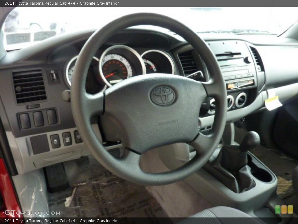 Graphite Gray Interior Dashboard for the 2011 Toyota Tacoma Regular Cab 4x4 #45440997