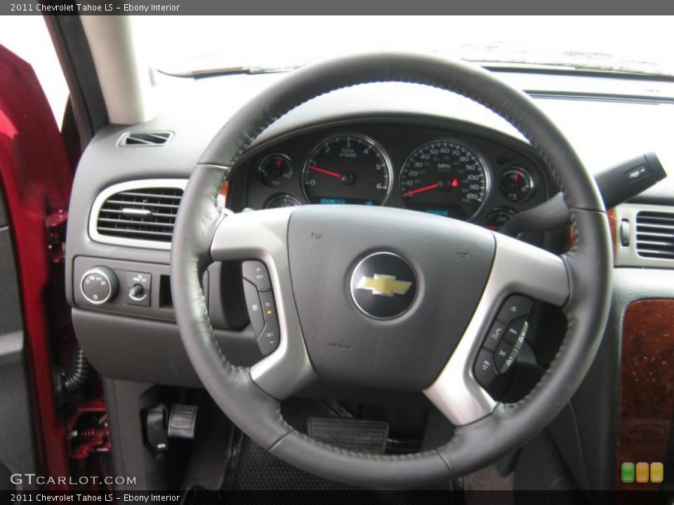 Ebony Interior Steering Wheel for the 2011 Chevrolet Tahoe LS #45441081
