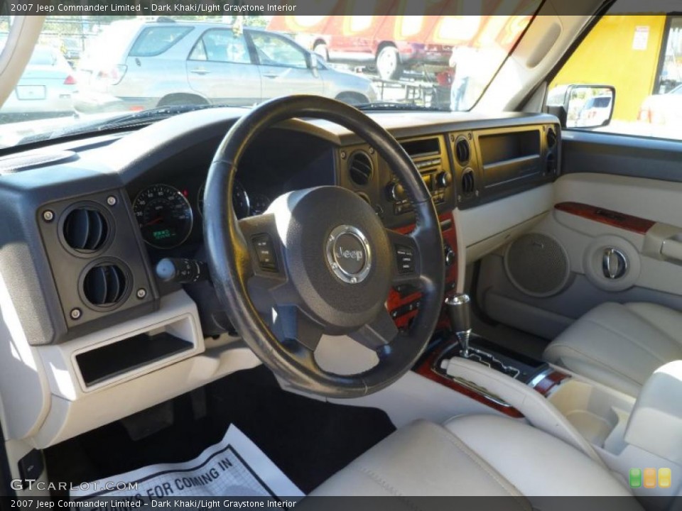 Dark Khaki/Light Graystone Interior Prime Interior for the 2007 Jeep Commander Limited #45445531