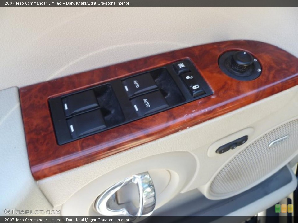 Dark Khaki/Light Graystone Interior Controls for the 2007 Jeep Commander Limited #45445579