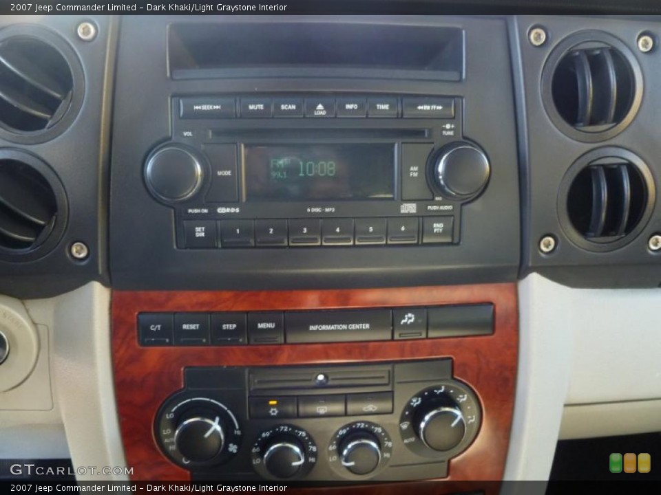 Dark Khaki/Light Graystone Interior Controls for the 2007 Jeep Commander Limited #45445587