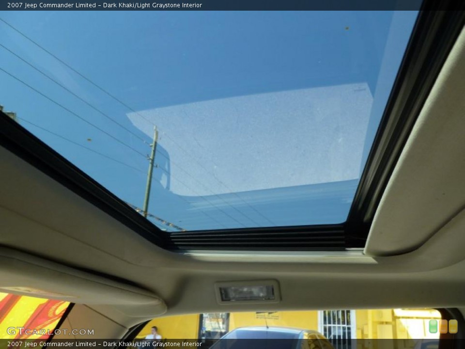Dark Khaki/Light Graystone Interior Sunroof for the 2007 Jeep Commander Limited #45445603