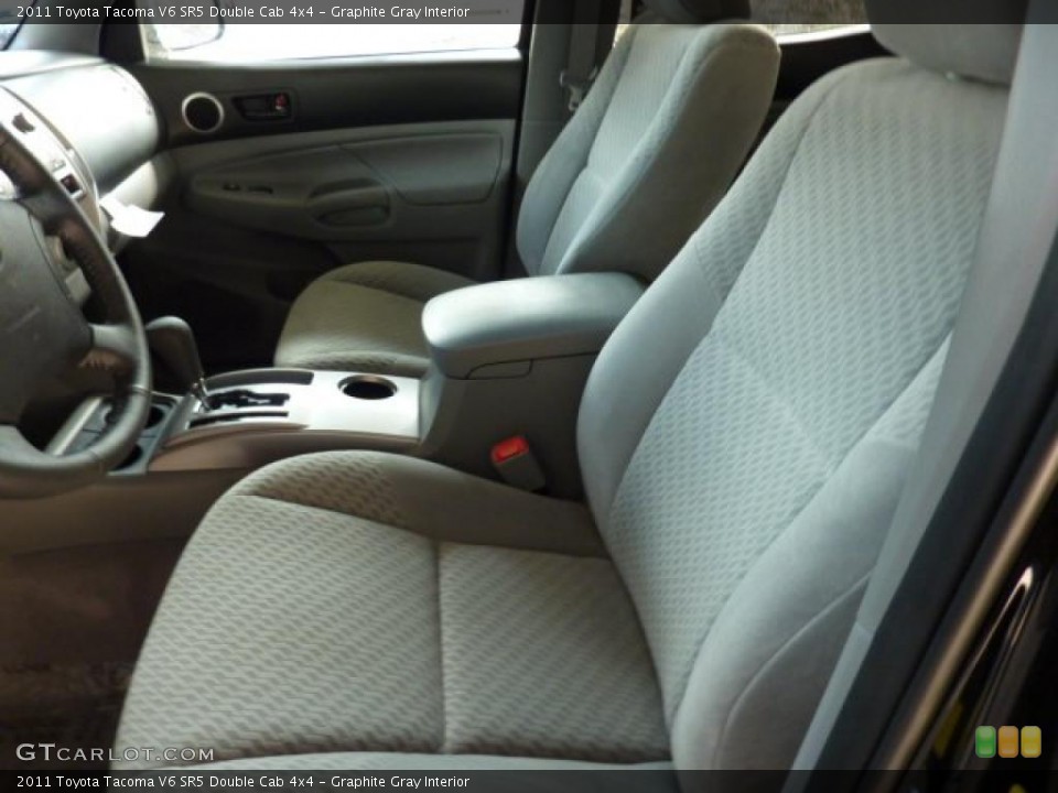 Graphite Gray Interior Photo for the 2011 Toyota Tacoma V6 SR5 Double Cab 4x4 #45445907