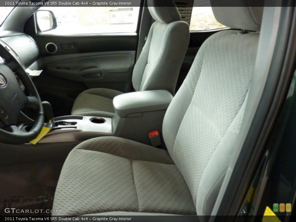 Graphite Gray Interior Photo for the 2011 Toyota Tacoma V6 SR5 Double Cab 4x4 #45447091