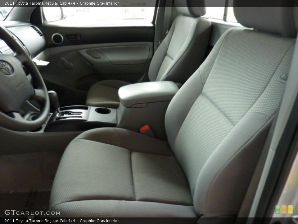 Graphite Gray Interior Photo for the 2011 Toyota Tacoma Regular Cab 4x4 #45447275