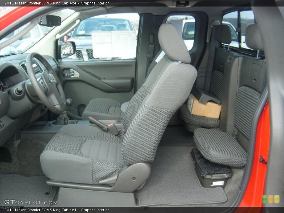 Graphite Interior Photo for the 2011 Nissan Frontier SV V6 King Cab 4x4 #45454770