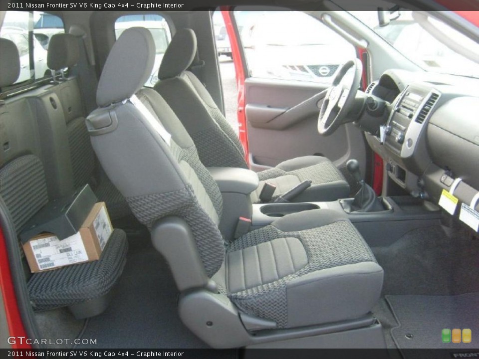 Graphite Interior Photo for the 2011 Nissan Frontier SV V6 King Cab 4x4 #45454789