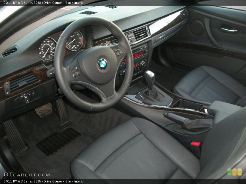 Black Interior Prime Interior for the 2011 BMW 3 Series 328i xDrive Coupe #45455420