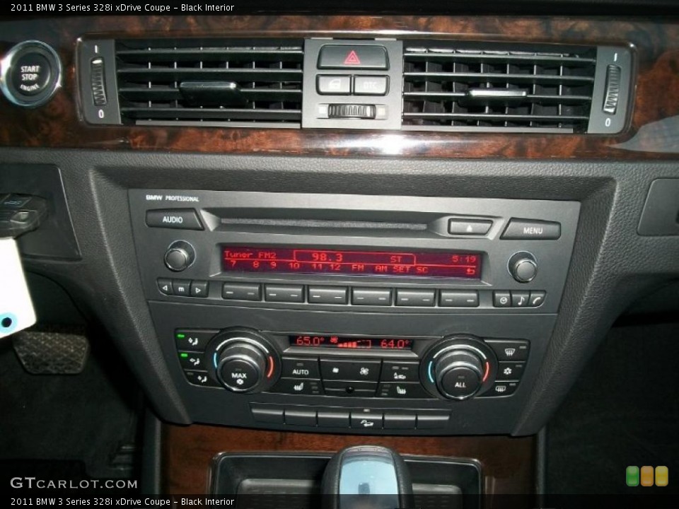 Black Interior Controls for the 2011 BMW 3 Series 328i xDrive Coupe #45455496