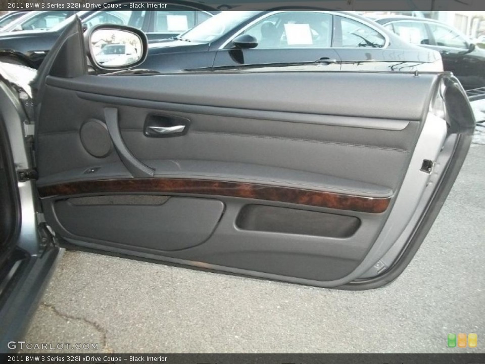 Black Interior Door Panel for the 2011 BMW 3 Series 328i xDrive Coupe #45455540