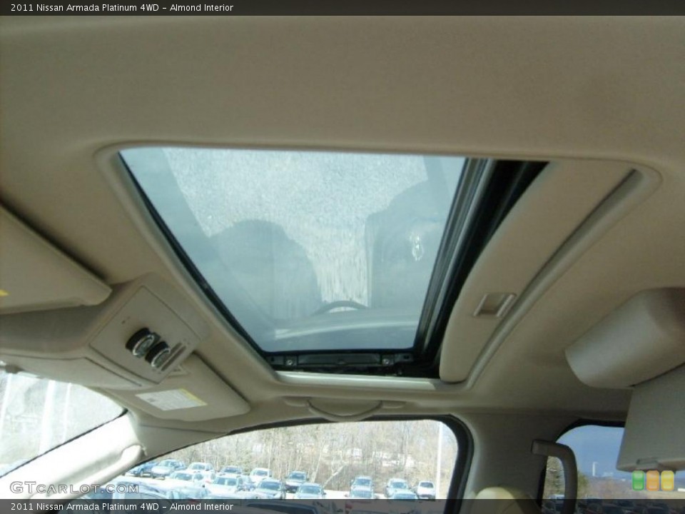 Almond Interior Sunroof for the 2011 Nissan Armada Platinum 4WD #45456084